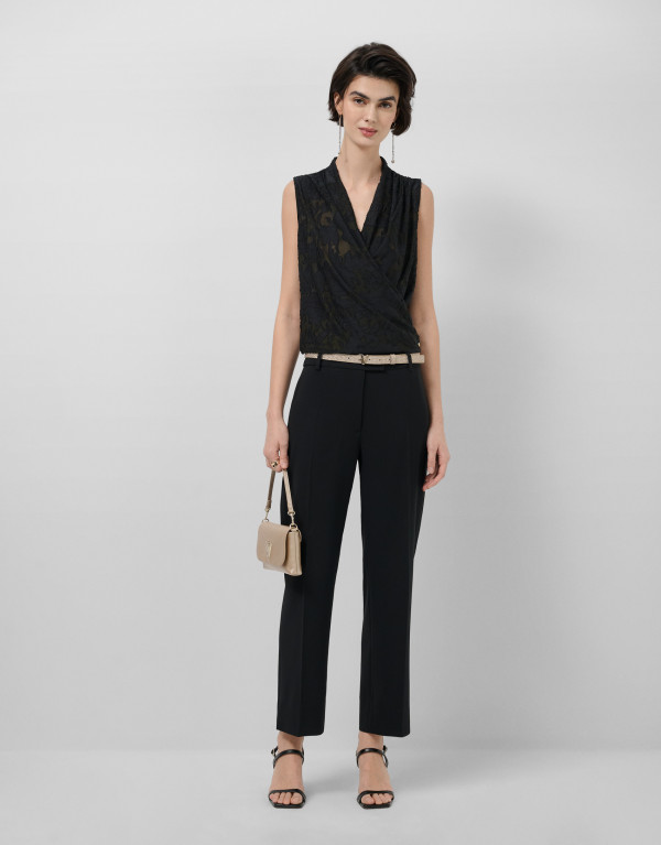 Camiseta sin mangas cruzada...